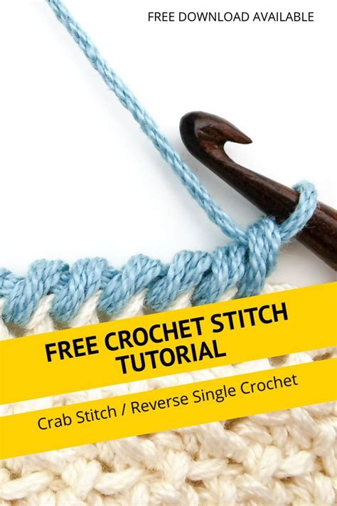 Crochet Crab Stitch Edging Tutorial