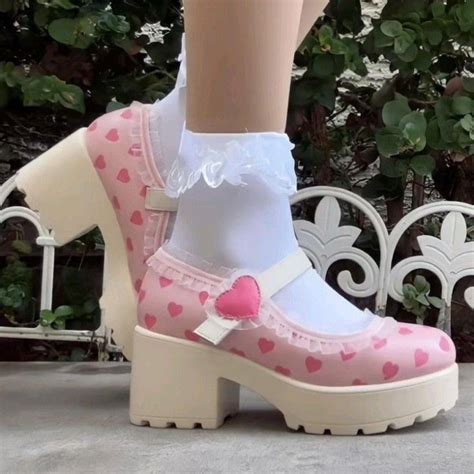 Cute Pink Mary Janes Cute Shoes Heels Cute Shoes Kawaii Shoes