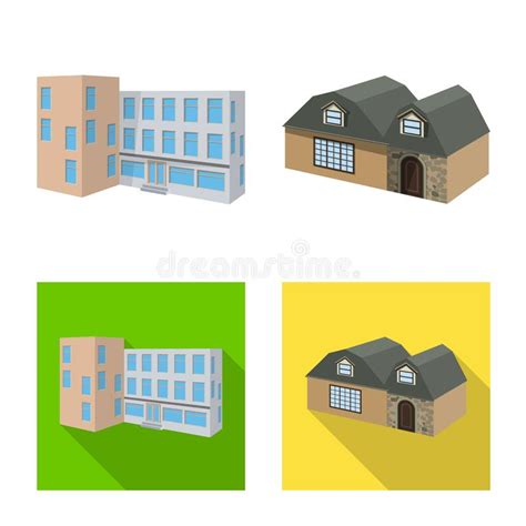 Vector Illustration Of Facade And Housing Icon Collection Of Facade