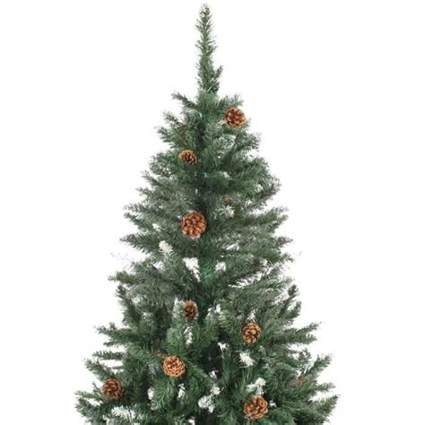 Zerodis Sapin De No L Artificiel Avec Led Et Pommes De Pin Cm Re