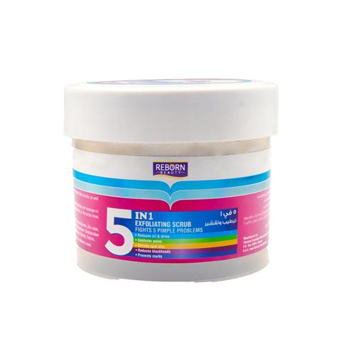 5 In1 Whitening Scrub Exfoliating 500ml Reborn Beauty