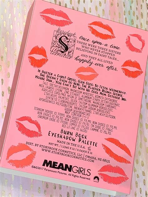 Storybook Cosmetics Mean Girls Burn Book Palette 21 Years 100 Perfect Feedback Ebay