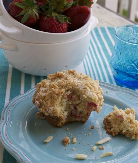 More Than Burnt Toast Rhubarb Muffins With Almond Streusel Topping