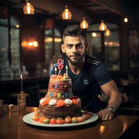 Premium Ai Image Indian Cricketer Virat Kohlis Birthday