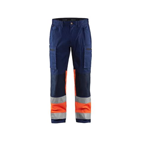 Pantalon Artisan HV Stretch Marine Orange Blaklader