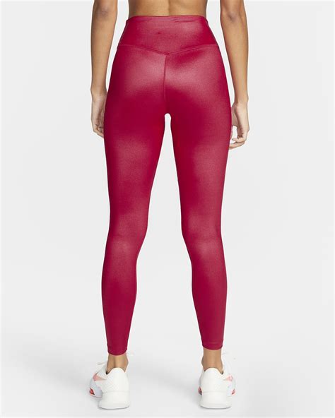 Nike One Womens Mid Rise Shine Leggings Nike Lu