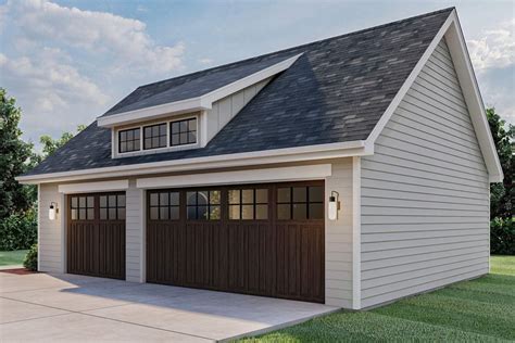 Garage With Shed Dormer Detail 62470dj Architectural Designs