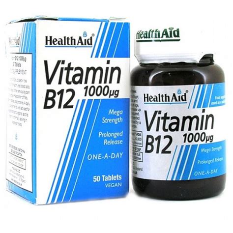 Health Aid Vitamin B12 1000mg 50tabs