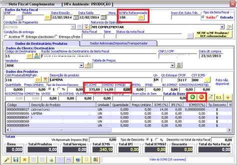 Exemplo De Nota Fiscal Complementar De Icms Novo Exemplo