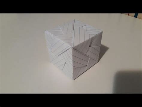 Como Fazer Um Cubo De Papel Origami Youtube