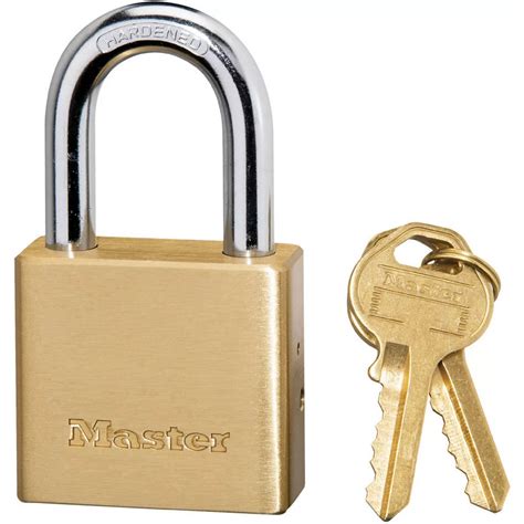 Master Lock 1 1 2 In Wide Solid Brass Body Padlock Locks Household