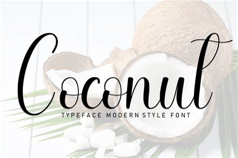 Coconut Font By Strongkeng Old Creative Fabrica