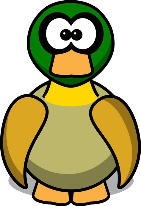 Clipart - Cartoon Duck