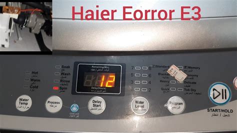 Haier Hwm110 9188s Error E3 Reapring Automatic Electric Washing Machine