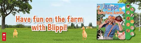 Official Blippi: Baby Farm Animals 10 button sound book : Editors of
