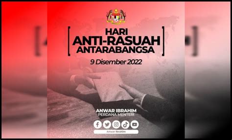 Kerajaan Terus Konsisten Perangi Rasuah Pm Anwar Sabah News Bebas