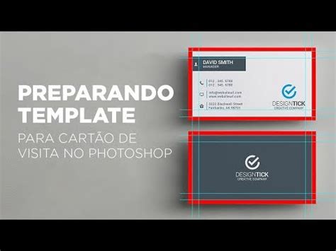 Criando Template Para Cart Es De Visitas No Photoshop Youtube