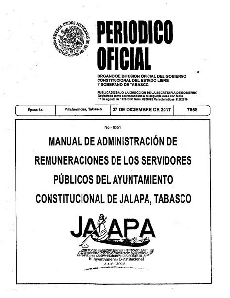 Pdf Periodico Oficial Tabascoperiodicos Tabasco Gob Mx Media