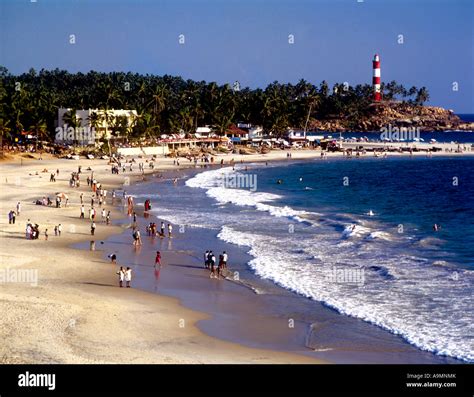 Kovalam Beach Trivandrum Kerala Stock Photo 12400770 Alamy