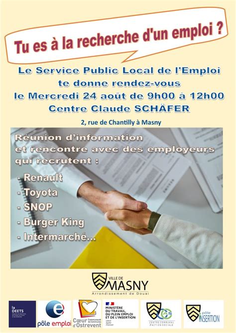 SERVICE PUBLIC LOCAL DE L EMPLOI Site Officiel De La Ville De Masny