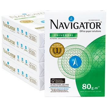 Resma Papel Copia Navigator A Grs Premium Inkgaya