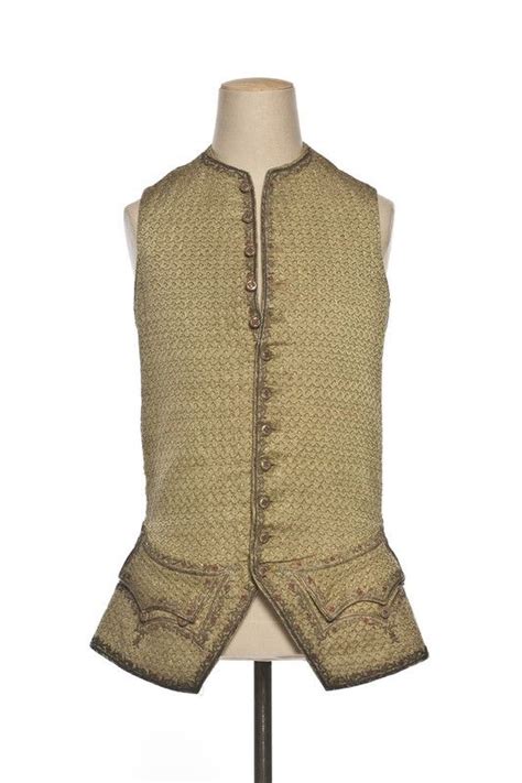 Waistcoat France 1760 1770 Silk Wool Les Arts Decoratifs