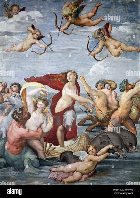 Triumph Of Galatea Raffaello Sanzio Da Urbino Raphael Raffaello Santi