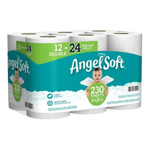 Angel Soft Toilet Paper Double Rolls Ply Ct Delivery Or