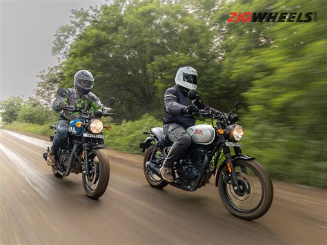 Royal Enfield Hunter 350 Retro Vs Metro Comparison Review Which One To Get Zigwheels