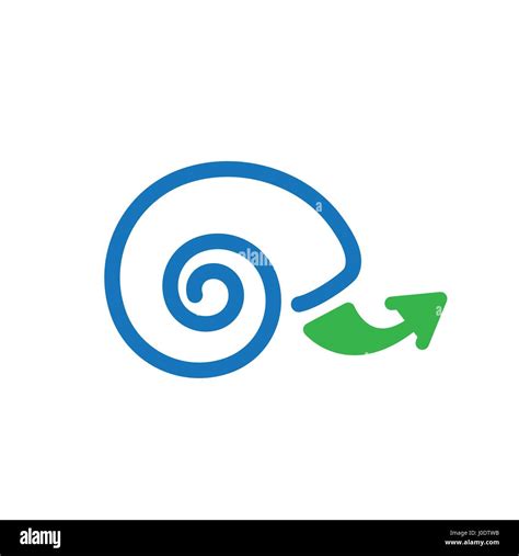 Snail Icon With Arrow Depicting Slow Growth Stock Vector Image And Art