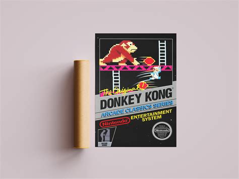 Donkey Kong Poster Donkey Kong Print Gaming Poster Video - Etsy