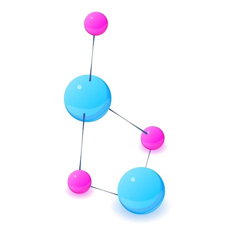 Ícone De Molécula Abstrata Ilustração Isométrica Do ícone Vetorial De Molécula Abstrata Para Web