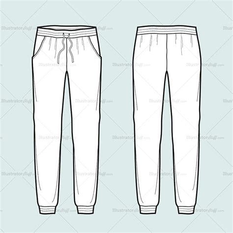 Outline Sweatpants Template Printable Word Searches