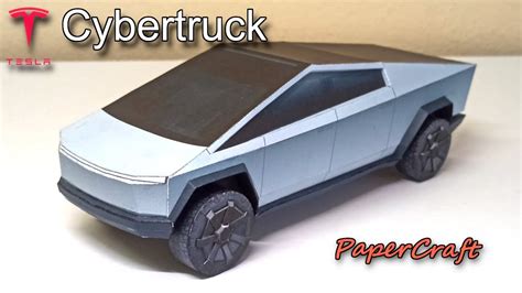 Cybertruck Model Car With Paper Craft Youtube