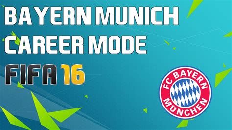 FIFA 16 BAYERN MUNICH CAREER MODE Ep 1 Pre Season YouTube