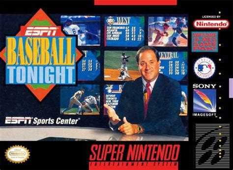 ESPN Baseball Tonight SNES Super Nintendo