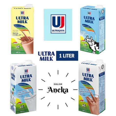 Jual Ultra Milk Susu Uht Liter Cokelat Full Cream Low Fat Karton