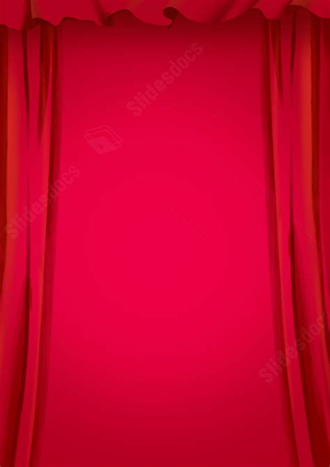 High End Gradient Curtain In Red Page Border Background Word Template