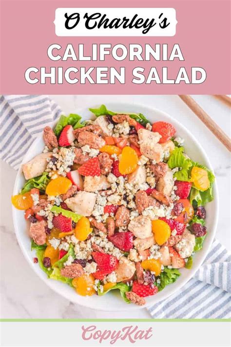 O Charley S California Chicken Salad Copykat Recipes