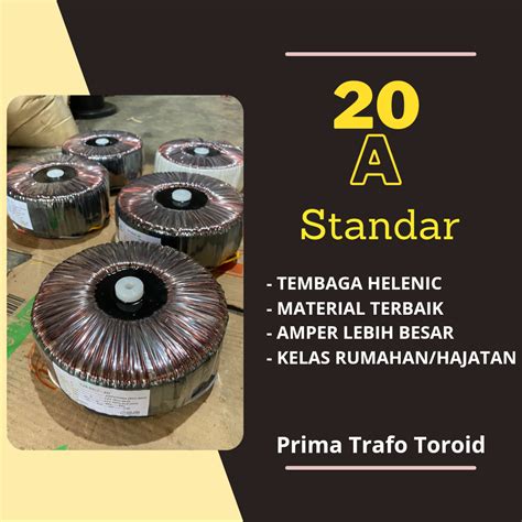 Trafo Toroid Donat 20A Spek Standar Lazada Indonesia