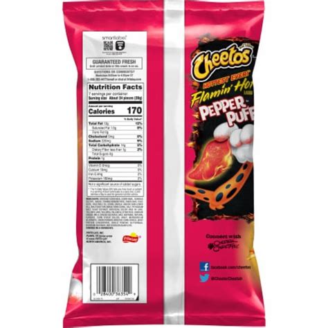 Cheetos® Flamin Hot® Pepper Puffs Cheese Flavored Snacks 7 Oz Kroger