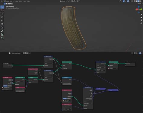 Geometry Nodes Hair And Uv Unwrap How To Make Uv Alpha Cards Along A