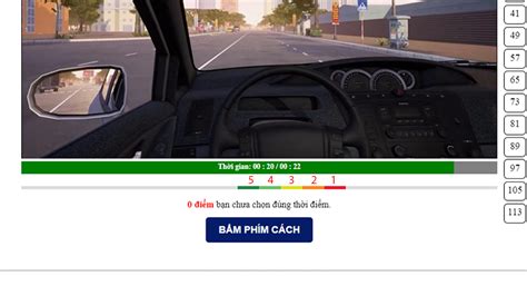 120 tình huống mô phỏng thi thực hành lái xe B1 Tư Vấn Học Lái Xe Ô