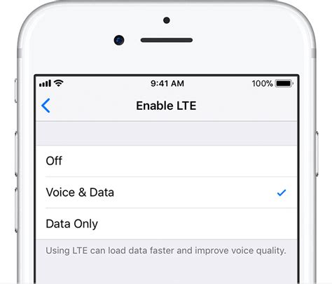 About The Lte Options On Your Iphone Apple Support