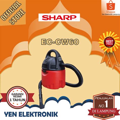 Jual Vacuum Cleaner Sharp Ec Cw Wet And Dry Garansi Resmi Sharp