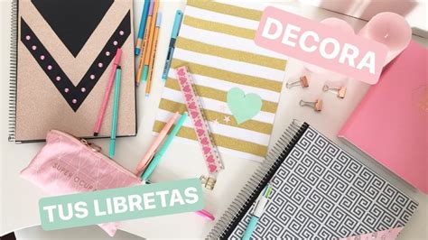 DECORA TUS LIBRETAS Enmiescritorio