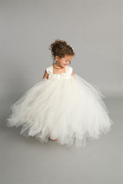 Flower Girl Dress Tulle Flower Girl Dress Ivory Dress