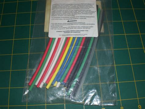 28 6 Pieces 18 32mm Multi Color Heat Shrink Tubing By Tyco