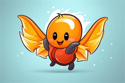 Squid Cute Design Mascot Premium Ai Generated Image