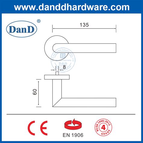 Interior Door Handle Set En1906 Stainless Steel Contemporary Door